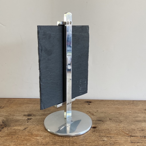 Pottery Barn Slate Chalkboard and Silver Toned Easel - Picture 7 of 9